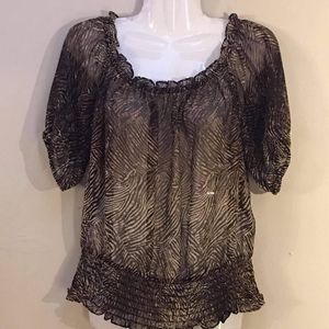 Michael Kors size petite large tan shirt